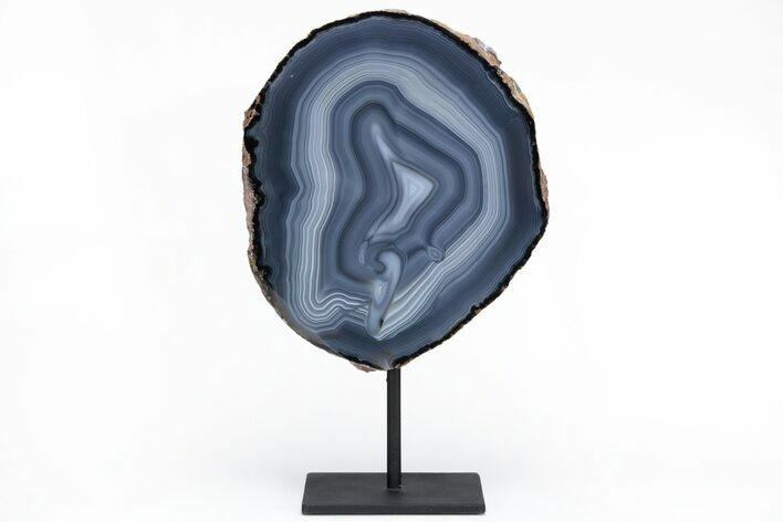 Agate Slice on Metal Base - Brazil #216856